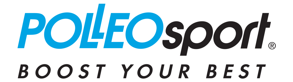 Logo and slogan of the Polleo Sport store.