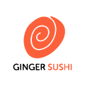 Logo restorana GInger Sushi.